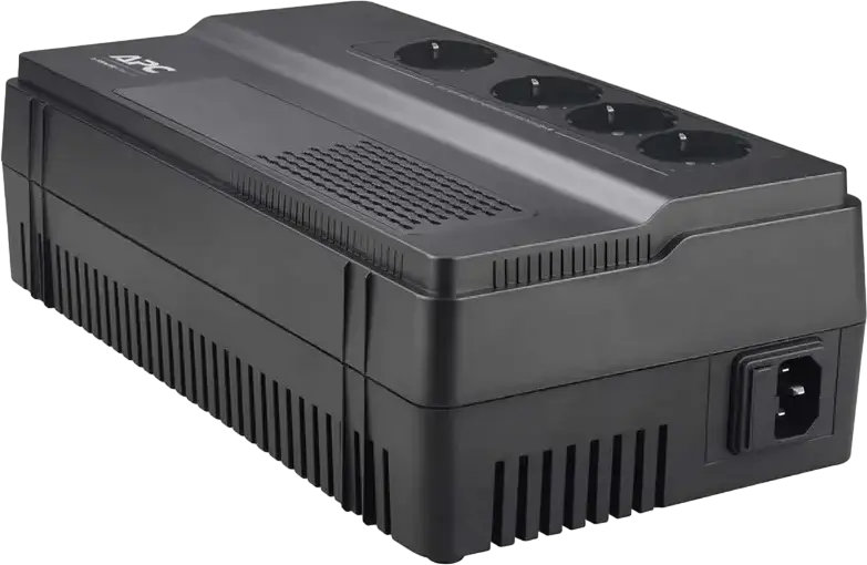 APC Easy UPS BV650I-GR Line-Interactive Uninterruptible Power Supply, 650VA/375W, Automatic Voltage Regulation (AVR), 4 Schuko Outlets, Black