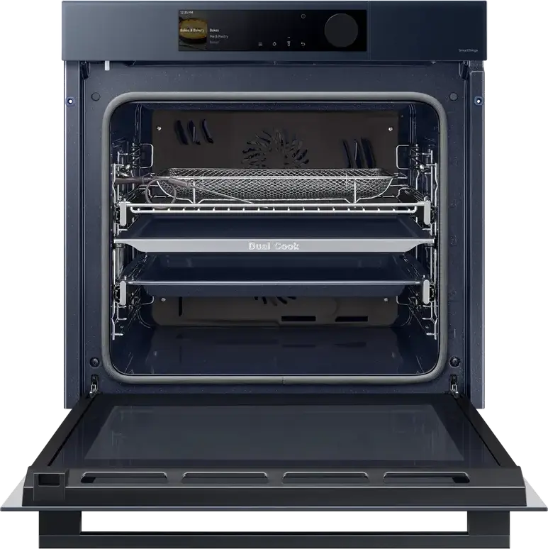 Cuptor Electric Incorporabil Samsung NV7B6685AAN, 76L, Dual Cook, Clasa Energetică A+, Curățare cu Abur, SmartThings, Ecran TFT Color, Albastru