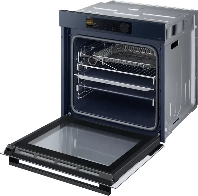 Cuptor Electric Incorporabil Samsung NV7B6685AAN, 76L, Dual Cook, Clasa Energetică A+, Curățare cu Abur, SmartThings, Ecran TFT Color, Albastru