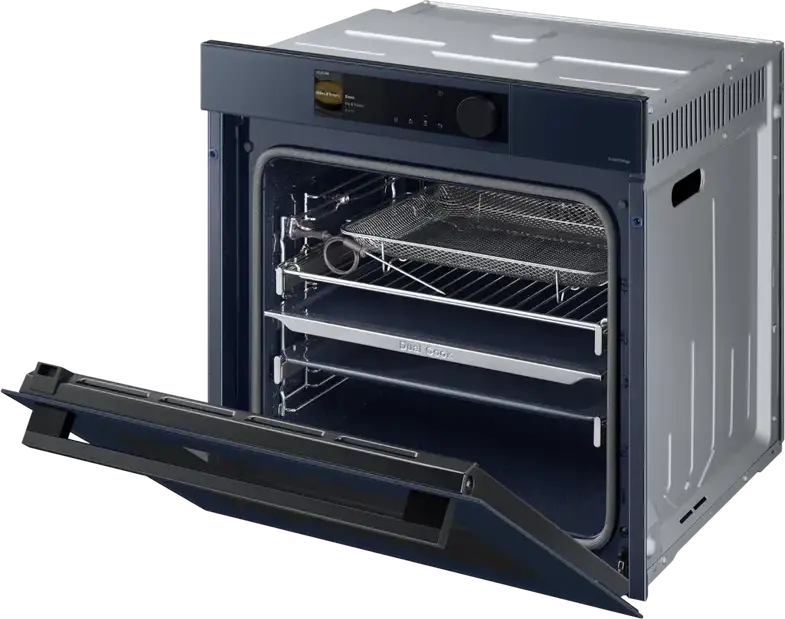 Cuptor Electric Incorporabil Samsung NV7B6685AAN, 76L, Dual Cook, Clasa Energetică A+, Curățare cu Abur, SmartThings, Ecran TFT Color, Albastru