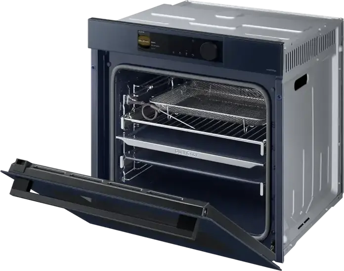 Cuptor Electric Incorporabil Samsung NV7B6685AAN, 76L, Dual Cook, Clasa Energetică A+, Curățare cu Abur, SmartThings, Ecran TFT Color, Albastru