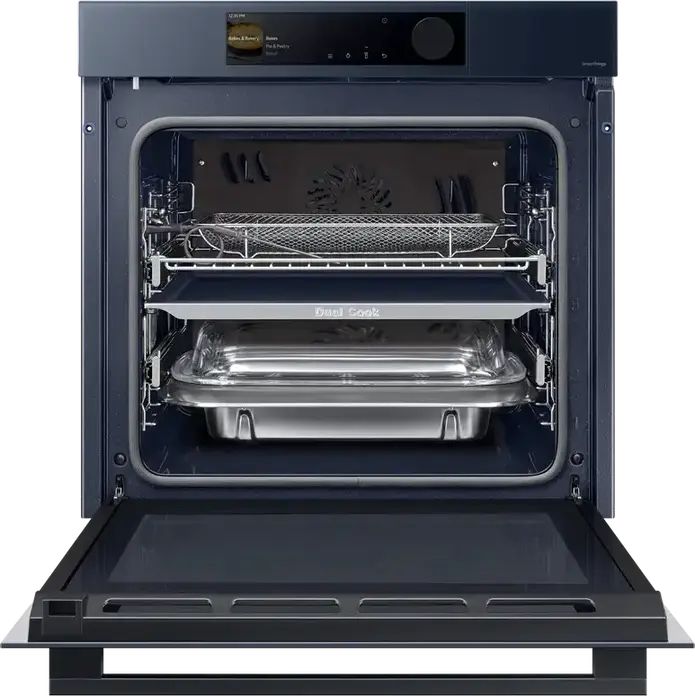Cuptor Electric Incorporabil Samsung NV7B6685AAN, 76L, Dual Cook, Clasa Energetică A+, Curățare cu Abur, SmartThings, Ecran TFT Color, Albastru