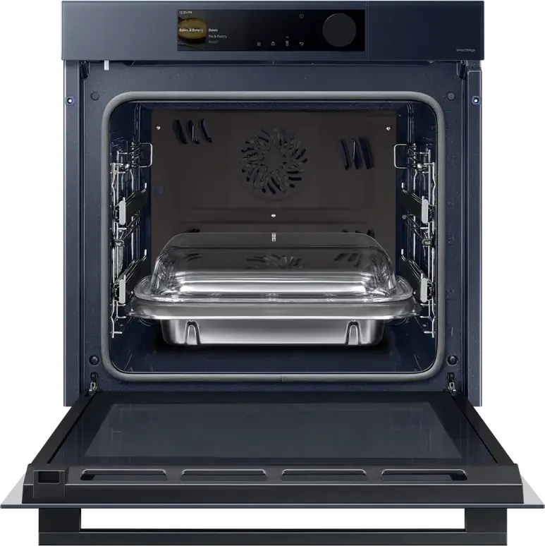 Cuptor Electric Incorporabil Samsung NV7B6685AAN, 76L, Dual Cook, Clasa Energetică A+, Curățare cu Abur, SmartThings, Ecran TFT Color, Albastru