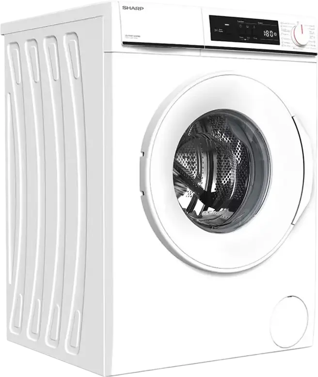 Sharp ES-NFA914BWNA-EE Front Load Washing Machine, 9kg Capacity, 1400 RPM, Energy Class A, Advanced Inverter Motor, Allergy Smart, White