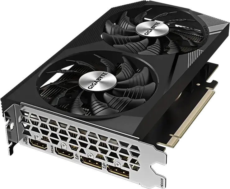 Placă Video Gigabyte GeForce RTX 3050 Windforce OC V2 GV-N3050WF2OCV2-8GD, 8GB GDDR6, Arhitectură Ampere, Ray Tracing, DLSS, Sistem Răcire Dual Fan