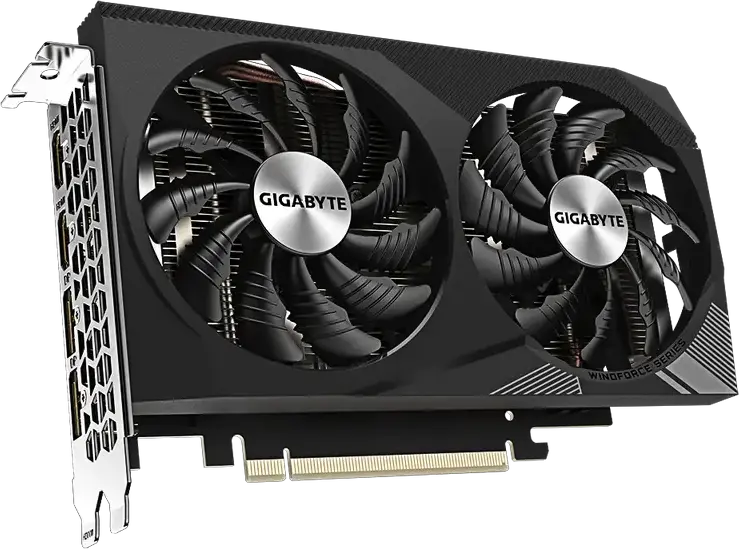 Placă Video Gigabyte GeForce RTX 3050 Windforce OC V2 GV-N3050WF2OCV2-8GD, 8GB GDDR6, Arhitectură Ampere, Ray Tracing, DLSS, Sistem Răcire Dual Fan