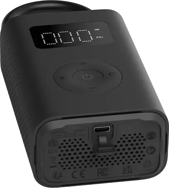 Compresor de Aer Electric Portabil Xiaomi 2 MJCQB06QW, Pompa Digitala Anvelope 3-150 PSI, Baterie 2000mAh, USB-C, LED, Presiune Presetata, Oprire Automata