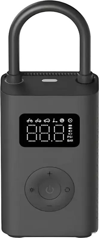Compresor de Aer Electric Portabil Xiaomi 2 MJCQB06QW, Pompa Digitala Anvelope 3-150 PSI, Baterie 2000mAh, USB-C, LED, Presiune Presetata, Oprire Automata