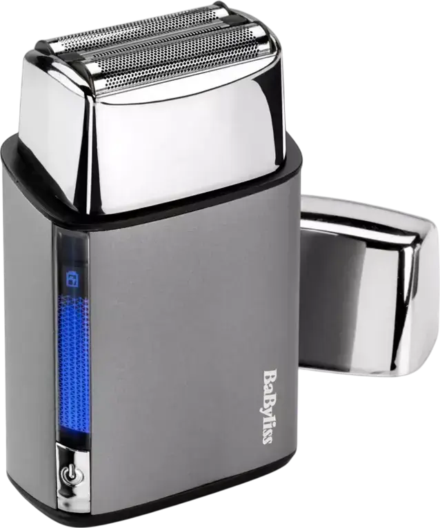 Электробритва BaByliss FS996DE Super-X Metal Series с двойной сеточкой, японская сталь, Li-ion аккумулятор, 120 мин работы, USB-C, водонепроницаемость IPX7, серый