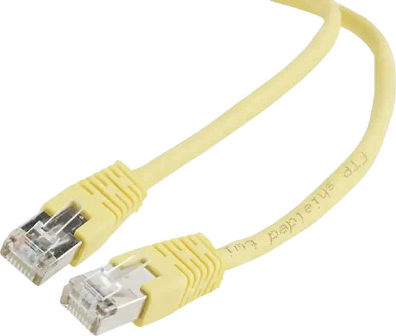 Patch cord Cablexpert PP22-0.5M/Y, Cat5e FTP, 0,5m, Galben