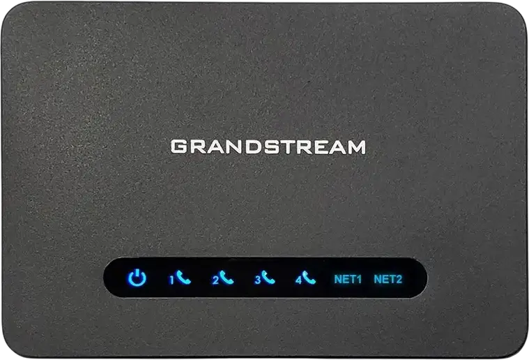 Grandstream HT814 v2 VoIP Gateway 4-Port FXS Integrated Gigabit NAT Router with WAN/LAN 10/100/1000 Mbps Call Forwarding and Three-way Conferencing