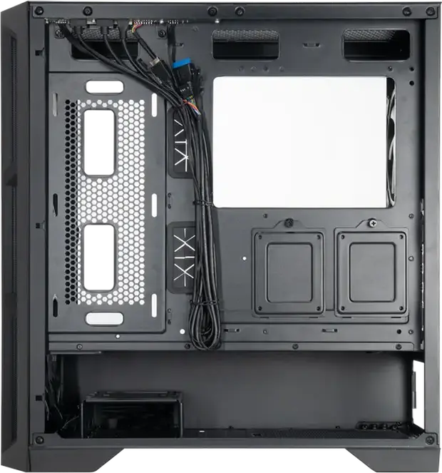 Chieftec APEX Lumo GA-01B-L-OP Midi-Tower Case, Black, Tempered Glass, Mesh Front, 4x 140mm ARGB PWM Fans, E-ATX Support, USB 3.2 Gen2 Type-C