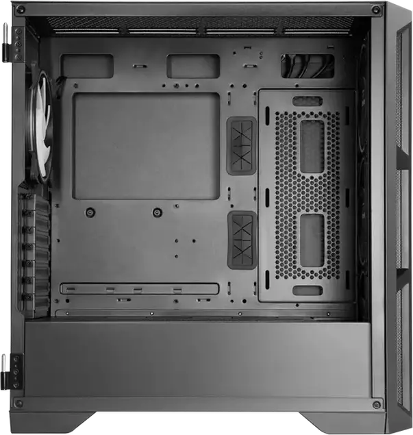Chieftec APEX Lumo GA-01B-L-OP Midi-Tower Case, Black, Tempered Glass, Mesh Front, 4x 140mm ARGB PWM Fans, E-ATX Support, USB 3.2 Gen2 Type-C
