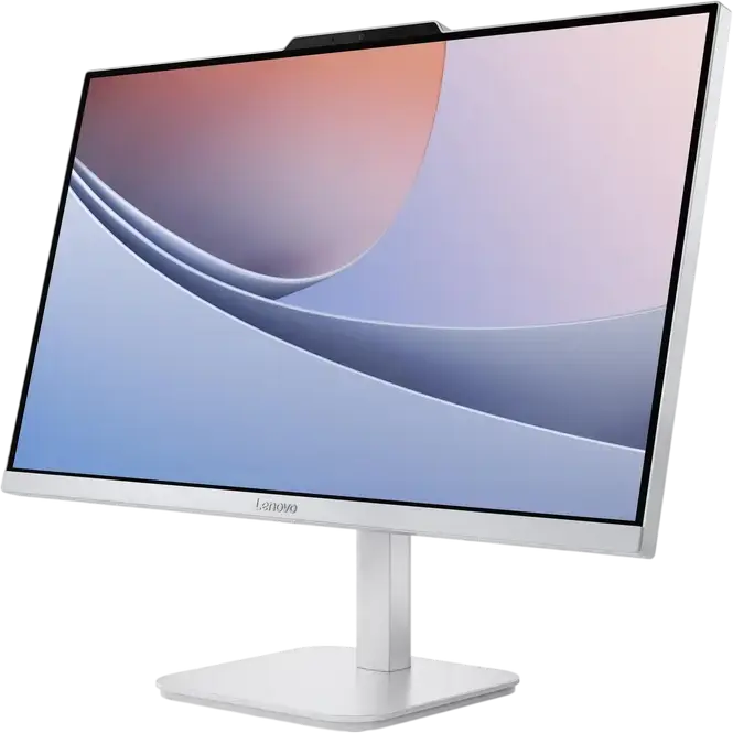 PC All-in-One Lenovo A100, Ecran 23.8" FHD IPS 100Hz, Procesor Intel N100 (până la 3.4GHz), 16GB RAM DDR5, SSD 512GB NVMe, Cameră 5MP, Wi-Fi 6, Cloud Grey