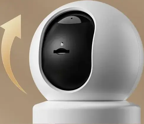 Xiaomi Smart Camera C500 Indoor PTZ Security Camera, 3.5K UHD Resolution, Dual-band Wi-Fi 2.4/5GHz, Two-Way Audio, Night Vision, MicroSD Slot, White