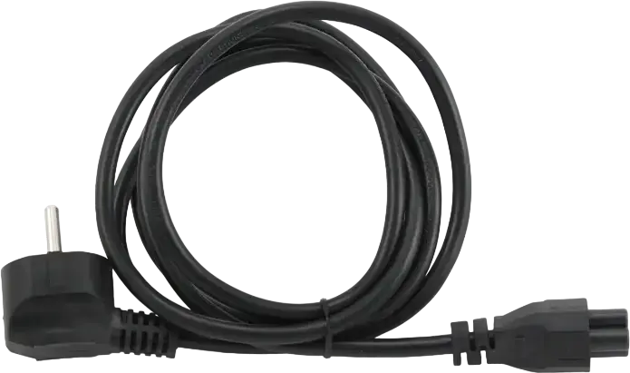 Gembird PC-186-ML12-3M Cablexpert Power Cable, CEE 7/7 Schuko to IEC C5 Cloverleaf, H05VV-F 3-Core 1.0mm², 3m, Black, VDE Approved