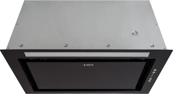 Elica LANE MBL/A/52 Built-in Kitchen Hood, Black Metal, 1050 m3/h Extraction, 3 Speed Levels, Intensive Mode, LED Lighting, 51.4 cm Width