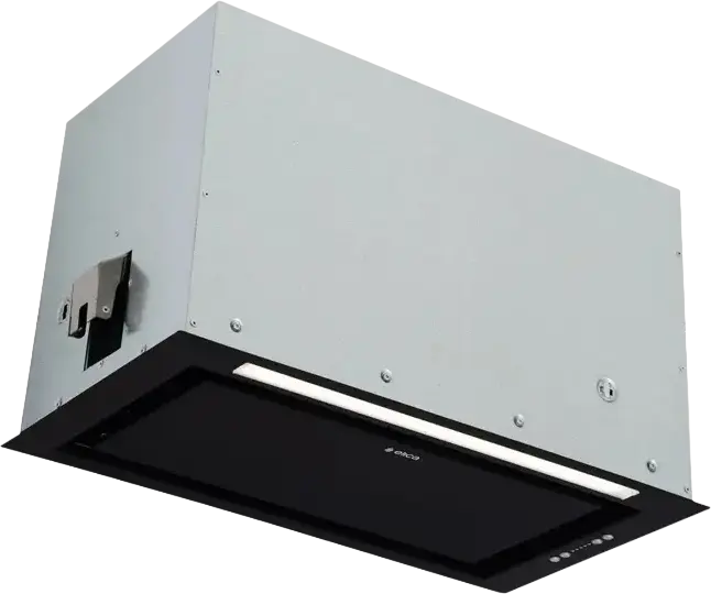 Elica LANE MBL/A/52 Built-in Kitchen Hood, Black Metal, 1050 m3/h Extraction, 3 Speed Levels, Intensive Mode, LED Lighting, 51.4 cm Width