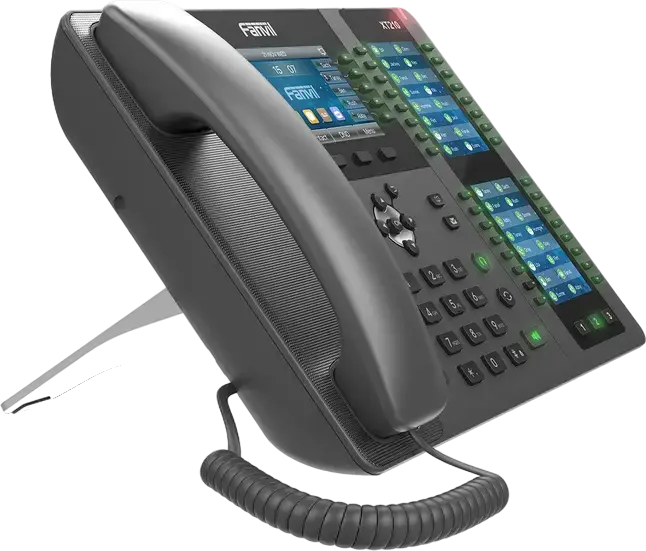 Fanvil X210 High-end Enterprise IP Phone, 20 SIP Lines, 4.3" Color LCD & Dual 3.5" Side Displays, 106 DSS Keys, HD Voice, Bluetooth, Dual Gigabit PoE