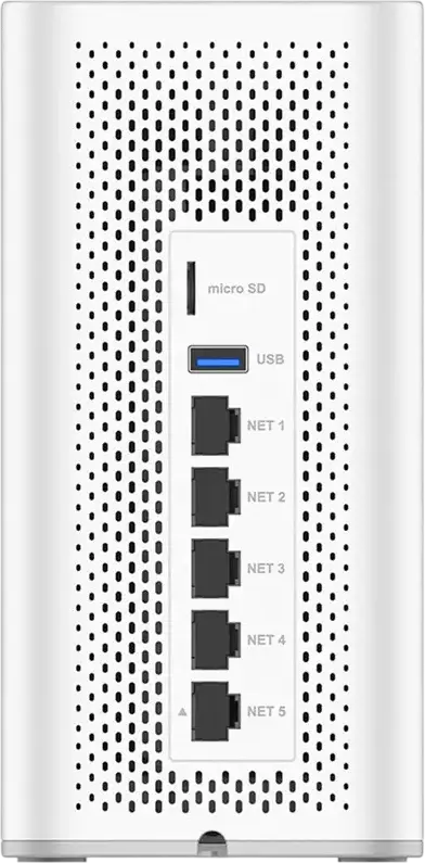 Grandstream GCC6010W Wi-Fi 6 Wireless Router, Convergence Solution with VPN, NGFW Firewall, IP PBX, 5x Gigabit Ethernet, 2GB RAM, 32GB eMMC, White