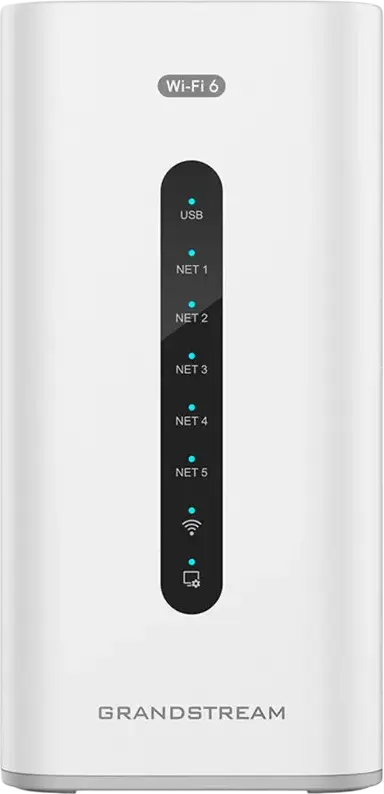 Grandstream GCC6010W Wi-Fi 6 Wireless Router, Convergence Solution with VPN, NGFW Firewall, IP PBX, 5x Gigabit Ethernet, 2GB RAM, 32GB eMMC, White