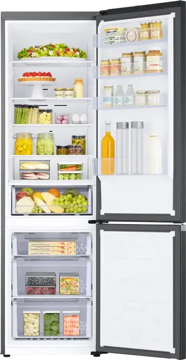 Samsung RB38C600DB1 Combi Refrigerator with Bottom Mount Freezer, Energy Efficient Fridge Freezer