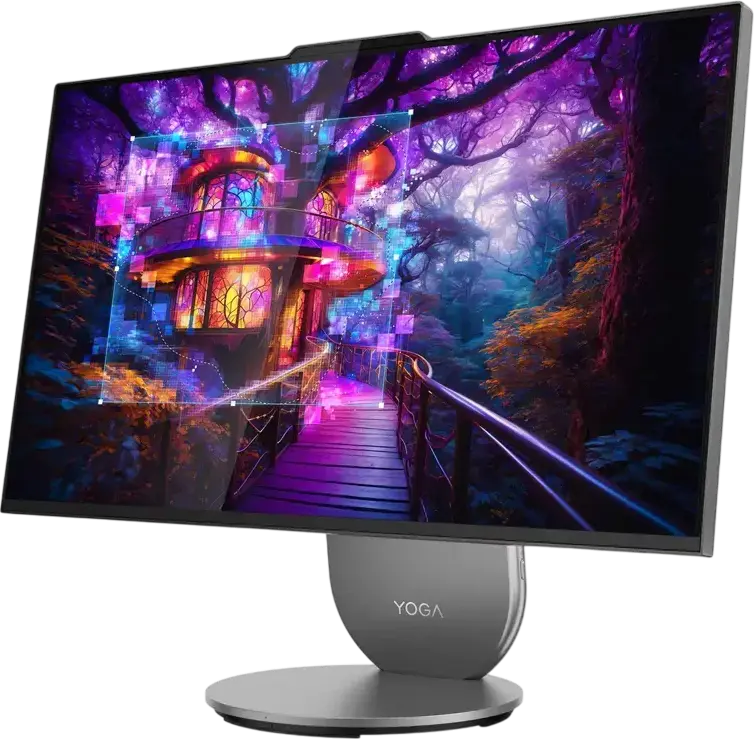 Computer All-in-One Lenovo Yoga 27IAH10, 27", Intel Core Ultra 9 285H, 32GB/1024GB, Windows 11 Pro, Luna Grey