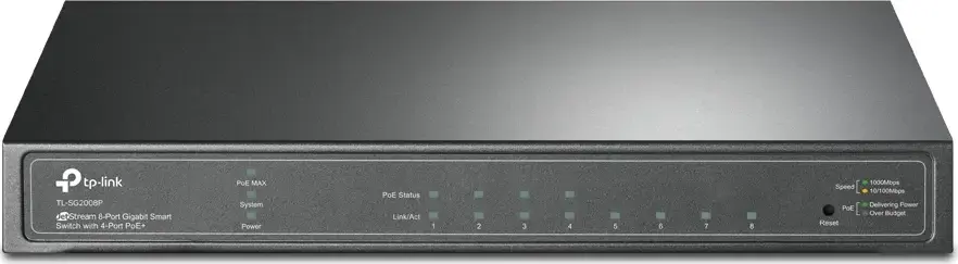 Comutator PoE TP-LINK TL-SG2008P, 4x IEEE 802.3af/at