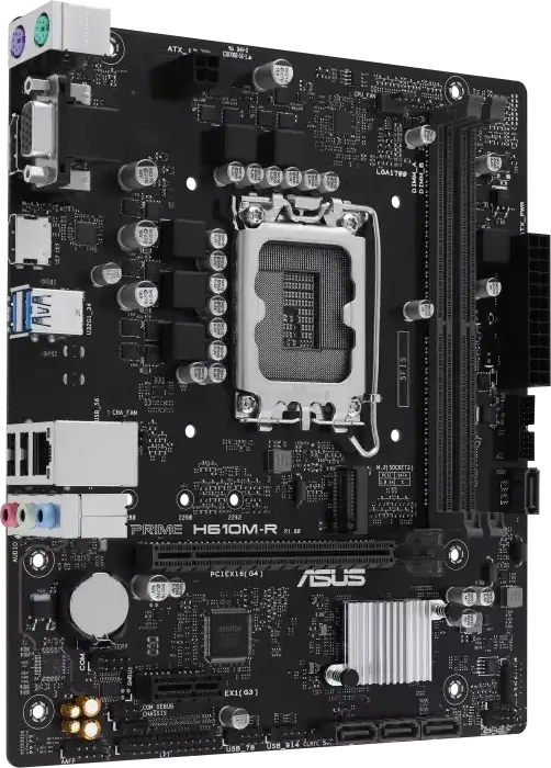Материнская плата ASUS PRIME H610M-R-SI LGA1700 Intel H610 Micro-ATX DDR5 96GB Dual Channel PCIe 4.0 M.2 NVMe HDMI DisplayPort VGA 5X PROTECTION III