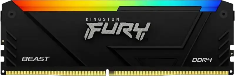 Kingston FURY Beast RGB 32GB (2x16GB) DDR4 3200MHz PC4-25600 CL16 Desktop Memory Kit KF432C16BB12AK2/32WP Black with XMP 2.0
