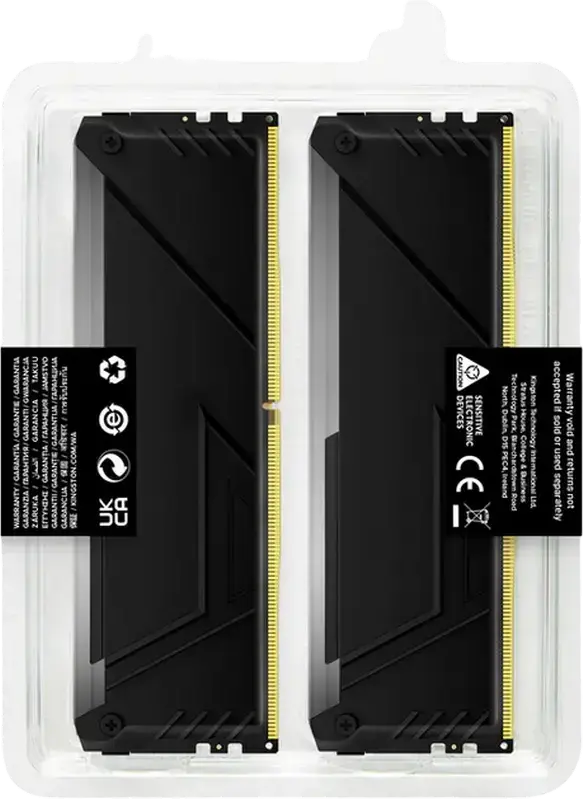 Kingston FURY Beast RGB 32GB (2x16GB) DDR4 3200MHz PC4-25600 CL16 Desktop Memory Kit KF432C16BB12AK2/32WP Black with XMP 2.0