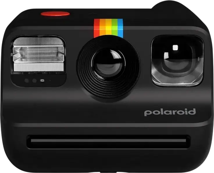 Polaroid Go Generation 2 Instant Camera - Black, Built-in Selfie Mirror, Self-timer, Double Exposure Mode, Internal Rechargeable Battery