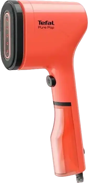 Ручной отпариватель для одежды Tefal Pure Pop DT2022E1, 1300 Вт, резервуар для воды 70 мл, мощность пара 20 г/мин, разогрев за 15 сек, с насадкой для деликатных тканей и дорожным чехлом