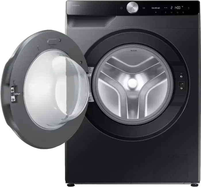 Samsung WW90DG6G94LBUA Front-Load Washing Machine, 9kg, Black, Energy Class A, 1400 rpm, AI Ecobubble, AI Wash, Hygiene Steam, Auto Dispense, SmartThings