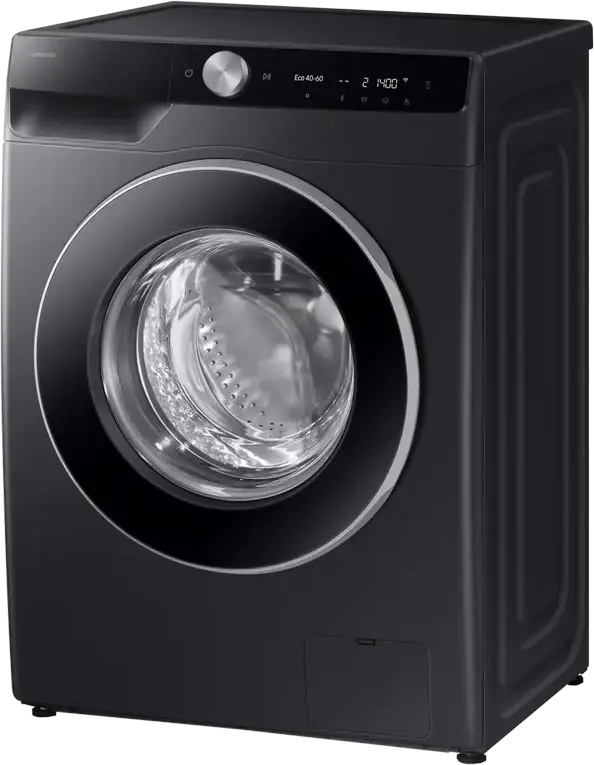 Samsung WW90DG6G94LBUA Front-Load Washing Machine, 9kg, Black, Energy Class A, 1400 rpm, AI Ecobubble, AI Wash, Hygiene Steam, Auto Dispense, SmartThings