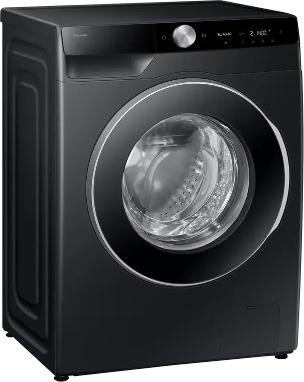 Samsung WW90DG6G94LBUA Front-Load Washing Machine, 9kg, Black, Energy Class A, 1400 rpm, AI Ecobubble, AI Wash, Hygiene Steam, Auto Dispense, SmartThings
