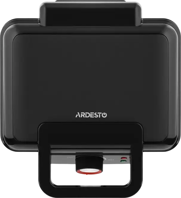 Ardesto SM-L100LWAFFLE Waffle Maker for Thick Rectangular Waffles, 1200W, Non-stick Plates 23x16.8cm, Temperature Control 145-225°C, Black
