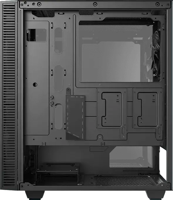 Gamemax Draco XD Midi Tower Gaming Case, Tempered Glass Front and Side Panels, 4x120mm ARGB Fans, E-ATX Support, SPCC Chassis, Black