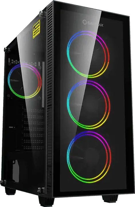 Carcasă PC Gamemax Draco XD, Midi-Tower, Fără PSU, Negru