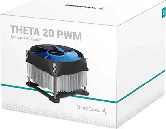 Cooler CPU Compact Deepcool THETA 20 PWM, Radiator Radial din Aluminiu, Ventilator 4-pin PWM 900-2400 RPM, Intel LGA 1700/1200/115x, TDP 95W, DP-ICAS-T20P