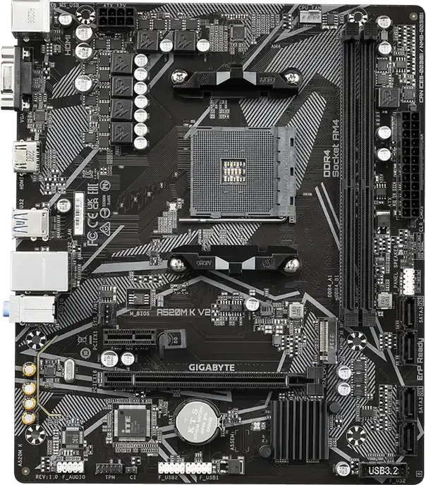 Placă de bază Gigabyte A520M K V2, AM4, AMD A520, Micro-ATX