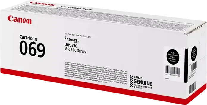 Cartus Toner Laser Canon CRG-069 Negru, Capacitate 1.900 pagini pentru i-SENSYS MF752Cdw, MF754Cdw, LBP673Cdw, Seria MF750C