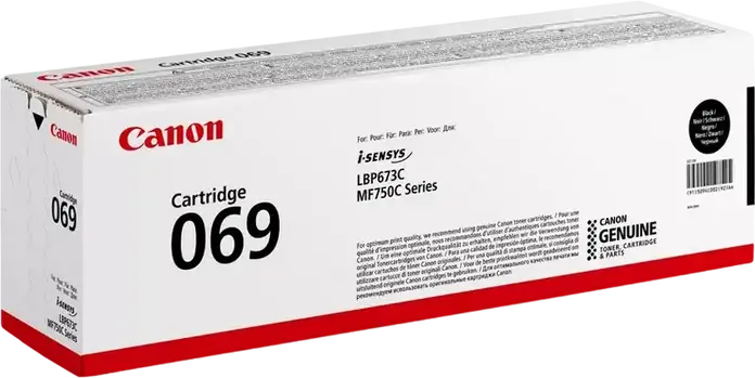 Cartus Toner Laser Canon CRG-069 Negru, Capacitate 1.900 pagini pentru i-SENSYS MF752Cdw, MF754Cdw, LBP673Cdw, Seria MF750C