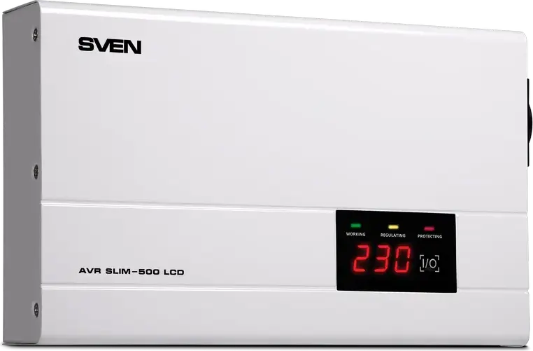 Stabilizator de Tensiune SVEN SLIM AVR-500 LCD, 500VA