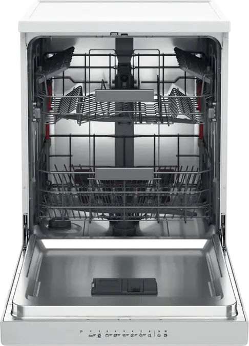 Mașină de spălat vase Whirlpool WFC 3C26 P Liberă, 14 Locuri, 8 Programe, Opțiuni PowerClean și MultiZone, Afișaj LED, Culoare: Albă, 85x60x60 cm