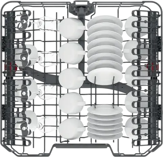Mașină de spălat vase Whirlpool WFC 3C26 P Liberă, 14 Locuri, 8 Programe, Opțiuni PowerClean și MultiZone, Afișaj LED, Culoare: Albă, 85x60x60 cm