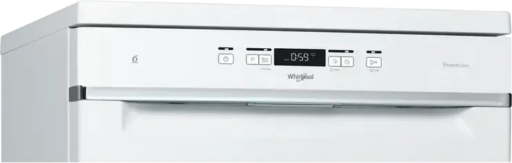 Mașină de spălat vase Whirlpool WFC 3C26 P Liberă, 14 Locuri, 8 Programe, Opțiuni PowerClean și MultiZone, Afișaj LED, Culoare: Albă, 85x60x60 cm