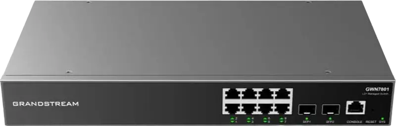 Switch de rețea Grandstream GWN7801, 8x 10/100/1000 Mbps