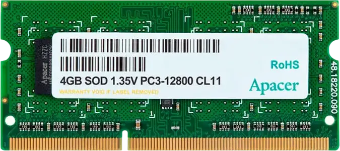 Memorie RAM Apacer AS04GFA60CATBGJ, DDR3 SDRAM, 1600 MHz, 4GB