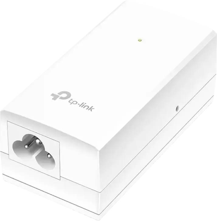 TP-Link TL-POE2412G Passive PoE Adapter, 24V DC 12W Power Supply, Gigabit Ethernet 10/100/1000 Mbps LAN and PoE Ports, White ABS Plastic